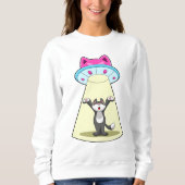 Cat Spaceship Trui (Voorkant)
