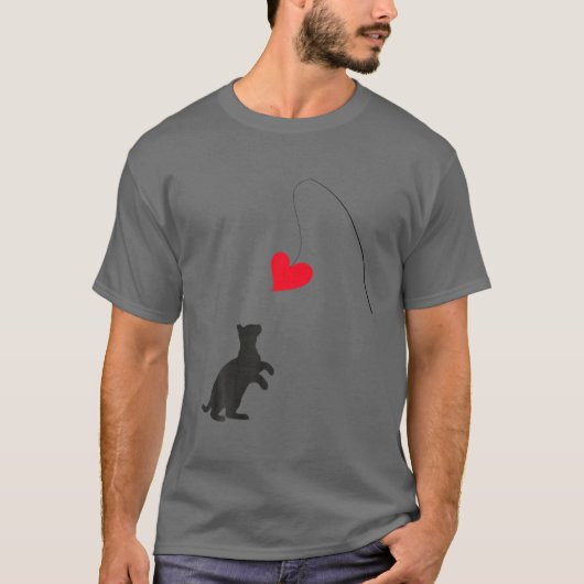 Cat Speelgoed Apparel Valentijnsdag Giften voor ha T-shirt (Voorkant)