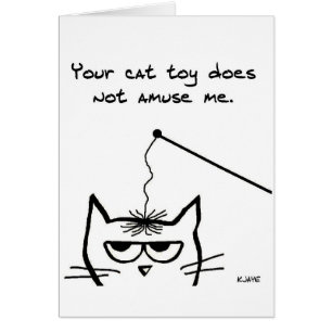 Cat-speelgoed is mislukt - Funny Cat-kaart