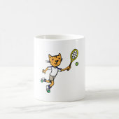Cat speelt tennis koffiemok (Center)