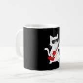 Cat Spelen Bass gitaar Koffiemok (Voorkant links)