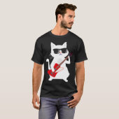 Cat Spelen Bass gitaar T-shirt (Voorkant volledig)