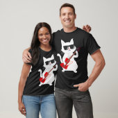 Cat Spelen Bass gitaar T-shirt (Unisex)