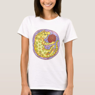 CAT-spelen met garen T-shirt