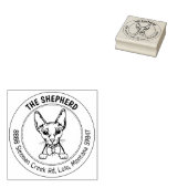 Cat Sphinx familie retouradres Rubberstempel (Gestempeld)