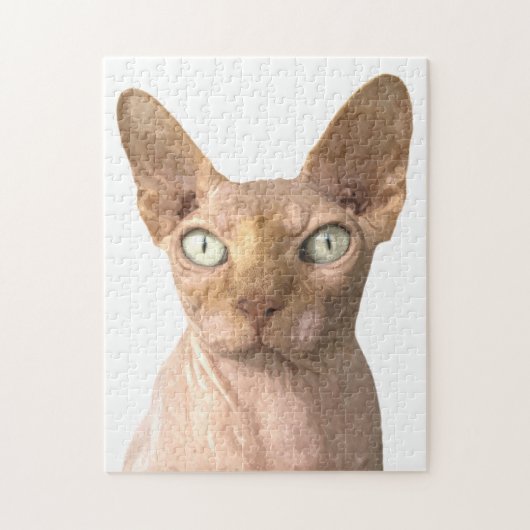 Cat Sphynx Portrait Legpuzzel (Verticaal)
