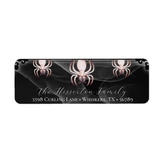 Cat Spiders Retouradres Etiket (Voorkant)