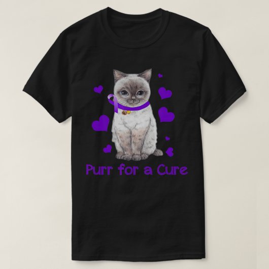 Cat Spint Cute Alzheimer Awareness Gift T-shirt (Design voorkant)