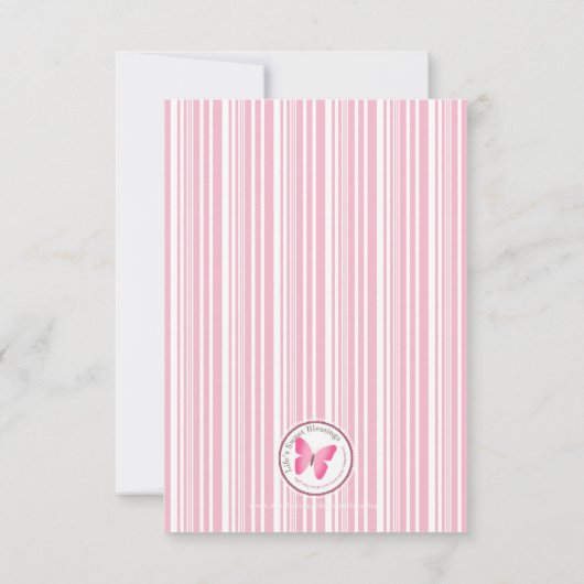 Cat Spint de dag van geboorte. Dank je wel Kaart (Achterkant)