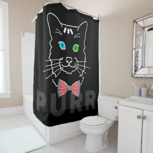 Cat Spint donker Douchegordijn