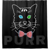 Cat Spint donker Douchegordijn (Voorkant)