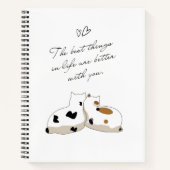 Cat Spiral Notitieboek - Purrfect voor uw gedachte (Voorkant)