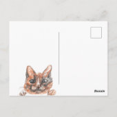 Cat Spring Wenskaart Briefkaart (Achterkant)