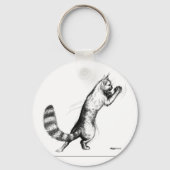 Cat Springing2 Sleutelhanger (Voorkant)