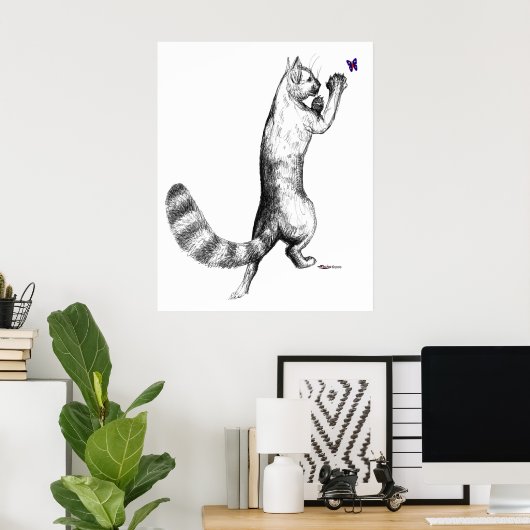 Cat Springings Poster (Thuiskantoor)