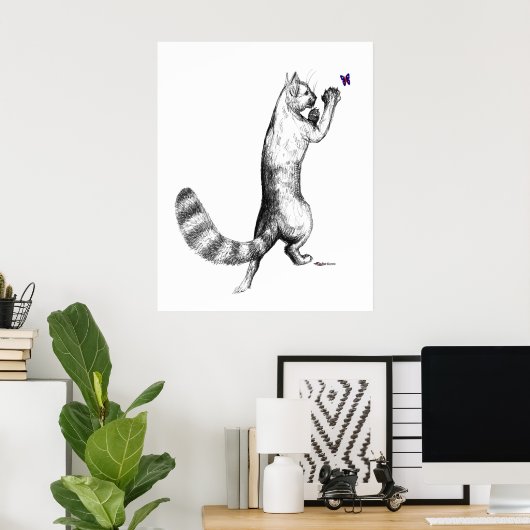 Cat Springings Poster (Thuiskantoor)