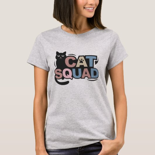 Cat Squad Lover T-shirt (Voorkant)