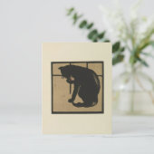 Cat - Square Animals Illustratie Briefkaart (Staand voorkant)