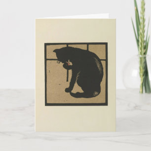 Cat - Square Animals Illustratie Kaart