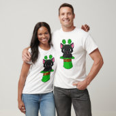 Cat St Patricks Day Leprechaun Shamrock Kitten Gir T-shirt (Unisex)