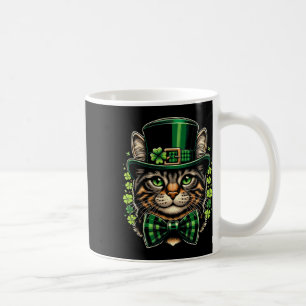 Cat St Patricks Day Mannen Vrouwen Kinder Happy St Koffiemok