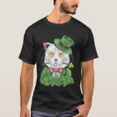Cat St Patrick's Day Shamrock Ierse Leprechaun Kit T-shirt (Voorkant)