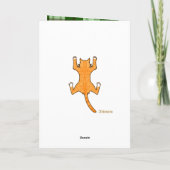 Cat St. Patrick's Day Wenskaart Kaart (Achterkant)