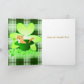 Cat St. Patrick's Day Wenskaart Kaart (Binnen)