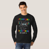Cat Staar Testing Day It's Fine I'm Fine Everythin T-shirt (Voorkant volledig)
