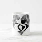 CAT staarten - liefde zwart wit Koffiemok (Center)