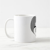 CAT staarten - liefde zwart wit Koffiemok (Links)