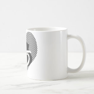 CAT staarten - liefde zwart wit Koffiemok