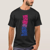 Cat Stack Bisexual Pride Cute Bi Flag LGBT Animal T-shirt (Voorkant)