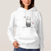 Cat Stack Hoodie - "Gestapelde Kittens" (Voorkant)