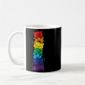 Cat Stack Rainbow Gay Pride Cute Lgbt Animal Pet L Koffiemok (Links)