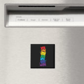 Cat Stack Rainbow Gay Pride Cute Lgbt Animal Pet L Magneet (Insitu (Vaatwasser))