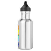 Cat Stack Rainbow Gay Pride Cute LGBT Animal Pet L Waterfles (Rechts)