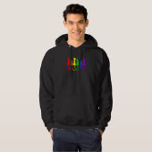 Cat Stack Rainbow Gay Pride  LGB Animal Pet Hoodie (Voorkant volledig)