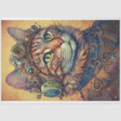 Cat Steampunk 4 Decoupage Papier (Voorkant)