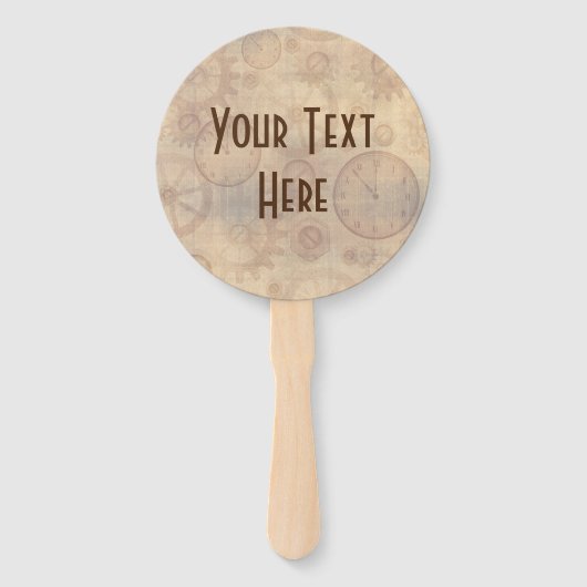 Cat Steampunk  Retro Style Machine Handwaaier (Achterkant)