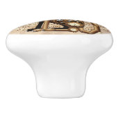 Cat Steampunk  Retro Style Machine Keramische Knop (Zijkant)