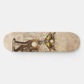 Cat Steampunk Retro Style Machine Persoonlijk Skateboard (Horizontaal)