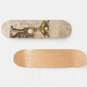 Cat Steampunk Retro Style Machine Persoonlijk Skateboard (Horizontaal)