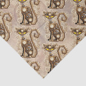 Cat Steampunk  Retro Style Machine Tissuepapier (Detail)