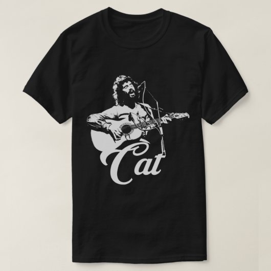 Cat Stevens - White Stencil Essential T-Shirt (Design voorkant)