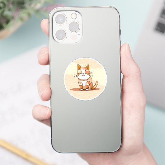 cat sticker (Telefoon)