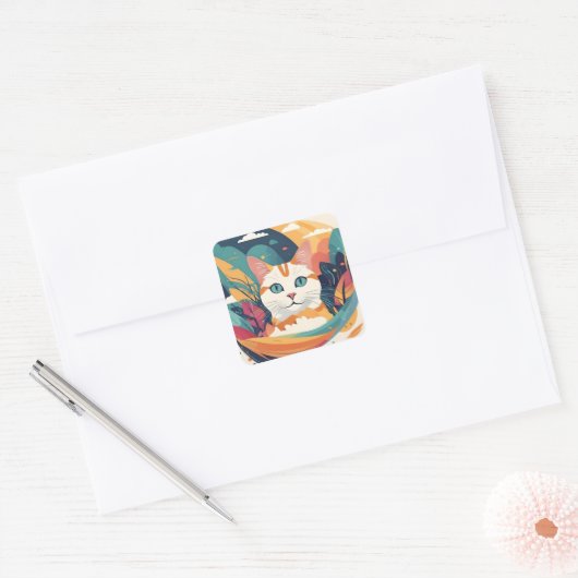 Cat Sticker (Envelop)