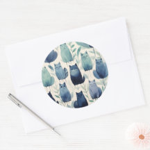 Cat Sticker Set Spint-effect voor geschenken & amb