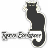 Cat Stickers Personalized Le Chat Cat Decals (Voorkant)