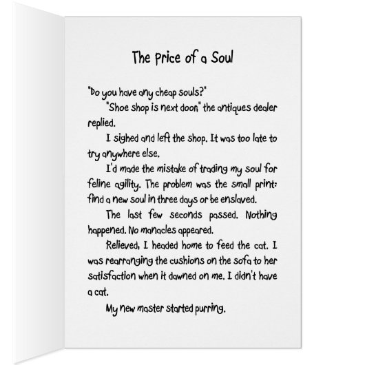 Cat Story Kaart (Binnen (Rechts))